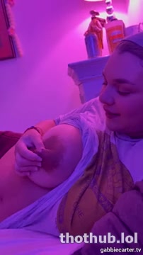 Gabbie Carter breast leaking milk Blowjob Video leak