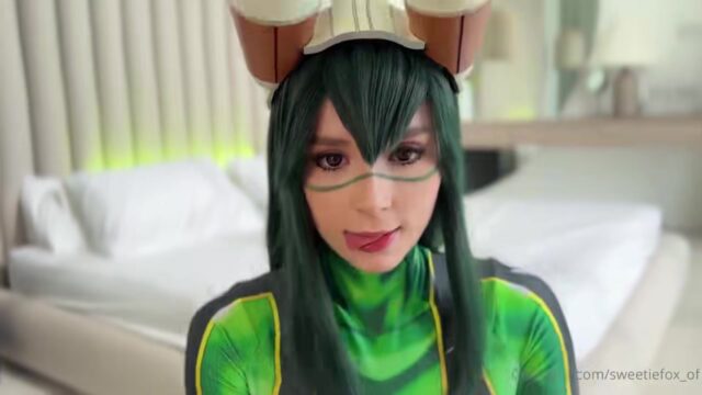 Sweetie fox porn video – tsuyu asui blowjob and fuck